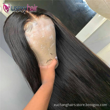 Cuticle aligned hair frontal lace wigs 100% virgin human hair lacefront wig 250 density transparent hd full lace human hair wigs